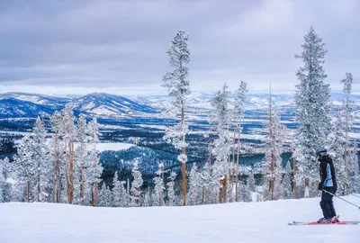 Skier on Mountainside